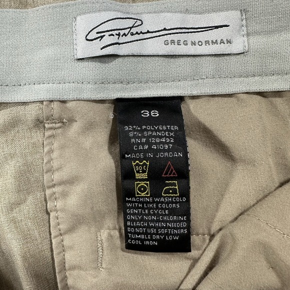 Greg Norman Chino Shorts Men 36 Beige Preppy Summer Formal - Picture 2 of 4